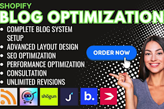 setup shopify blog system dropinblog shogun ecomposer zeno hypervisual optimizer