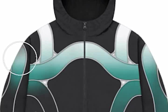 create a custom streetwear zipper jacket design