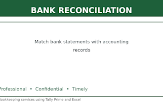 do bookkeeping and accounting in tally prime and excel