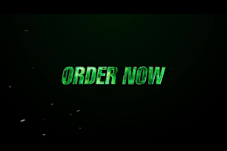 cinematic glossy logo and text intro animation