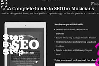 build bandzoogle website store analytics optimize bandzoogle SEO music website