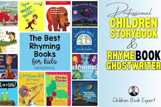 write children books and children rhyming book kids story storybook ghostwriting