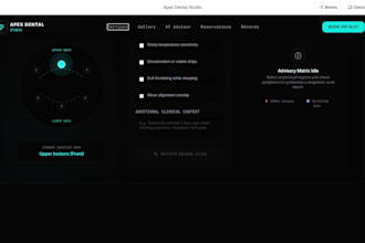 design a premium dental clinic website