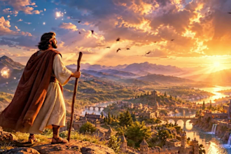 create 3d ai bible story christian story 3d pixar disney style video for kids