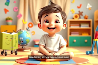 create 3d kids animated  video