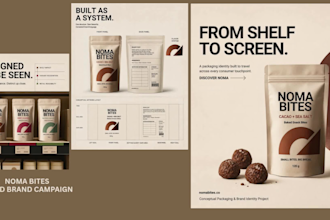 design a creative food and beverage brand campaign