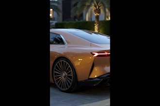 create realistic ai car render and luxury vehicle design