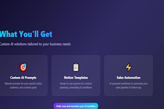 build an ai prompt pack or notion system for content and sales