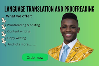 translate all languages and write content