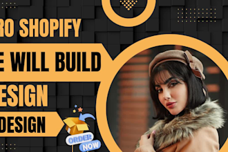 do shopify store design and redesign website for ecommerce and dropshipping