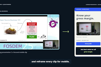edit b2b webinars into engaging linkedin clips and branded youtube shorts