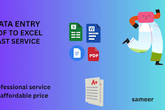 do data entry, copy paste, and pdf conversion