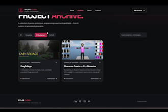 build a custom portfolio website
