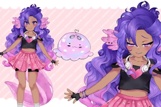 design and rig a live2d vtuber model for vtube studio