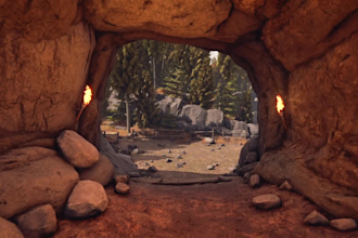 create realistic 3d game environment caves and dungeons in unity and ue5