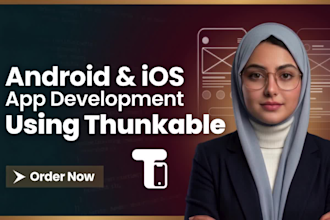 build custom android and ios mobile apps using thunkable no code