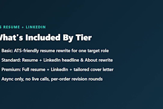 write an ats optimized resume and linkedin profile