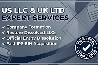 create us llc or uk ltd, restore llc or dissolve llc, company restoration, ein