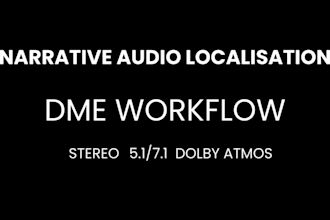 foreign language localisation dme mix for films, documentaries, ott, web series