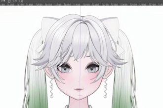 vtuber character design, vtuber live2d model, anime style avater, vtube studio