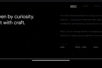 build a modern responsive portfolio website