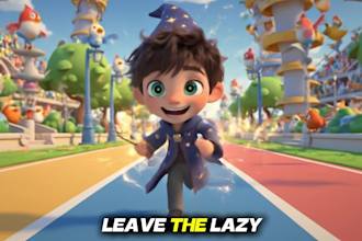 create 3d kids cartoon and nursery rhyme animation