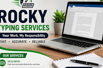 typing expert data entry and document formatting