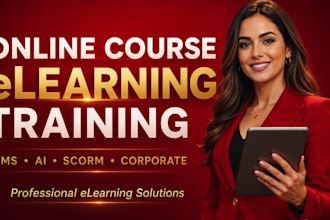 create online courses, elearning and corporate training videos