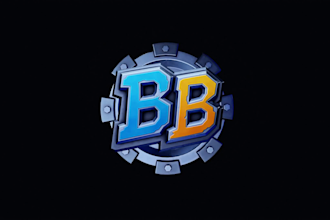 design a bold 3d gaming logo for youtube, twitch and esports
