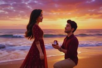 3d pixar style custom  animated love story or proposal video