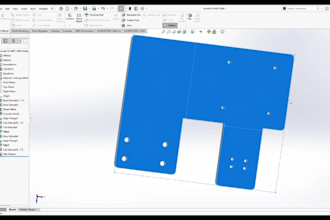 design sheet metal parts with flat pattern dxf in solidworks