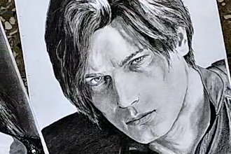 draw a realistic hand drawn pencil portrait from your photo