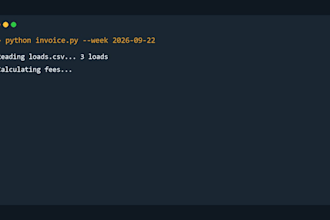 automate your excel or csv reports and invoices with python