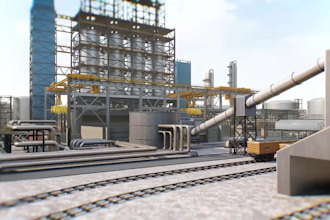 do 3d oil refinery, gas processing plant and petrochemical safety animation