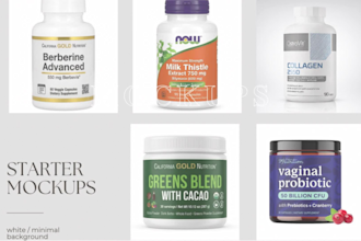 create supplement product ai mockups and ad creatives for health brands