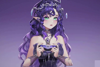 design and rig live2d vtuber model, vtuber rigging, vtuber anime model