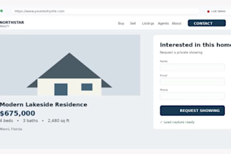 build a real estate wordpress website with idx integration and leads