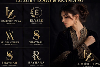 create a luxury fashion logo and modest brand identity