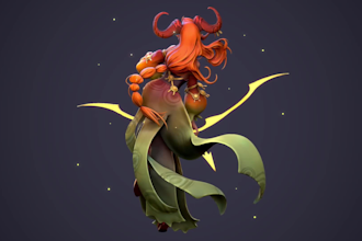 convert 2d to 3d model  3d sculpting image to 3d character sketch to 3d