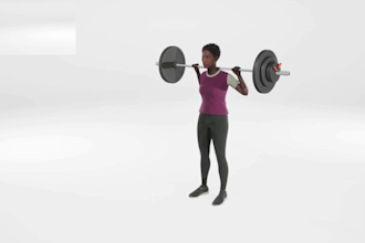 create premium 3d workout and exercise animations