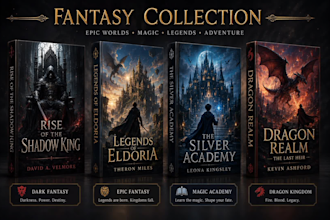design a professional book cover, ebook or amazon KDP cover