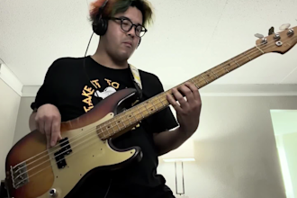 be your funk and soul session bass guitar player