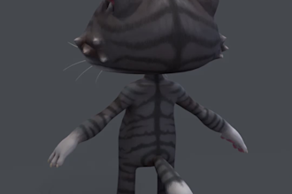 create 3d cute character ready for games