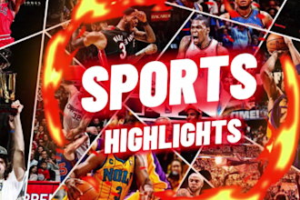 edit nba, NFL, ufc, soccer and sports highlight videos for youtube and tiktok