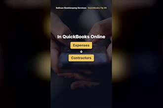 clean up and reconcile your quickbooks online books for contractors