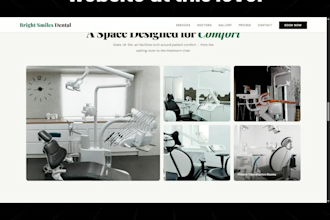 design a premium dental clinic website that gets more patients