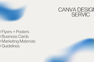 be your virtual assistant for admin tasks and canva design