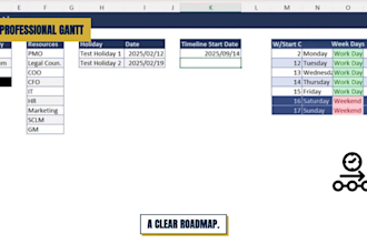 send you a project momentum gantt task planner excel template