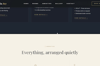 design a modern luxury and fully responsive website