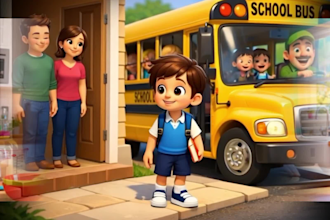 create 3d kids animation and cartoon videos